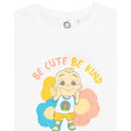 Weiß - Side - Cocomelon - "Be Cute Be Kind" T-Shirt für Mädchen  Langärmlig