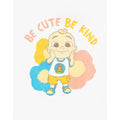 Weiß - Close up - Cocomelon - "Be Cute Be Kind" T-Shirt für Mädchen  Langärmlig
