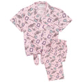 Pink - Front - Friends - Schlafanzug für Mädchen  kurzärmlig