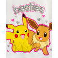 Weiß-Pink - Lifestyle - Pokemon - "Besties" Schlafanzug mit langer Hose für Mädchen  Rüschen