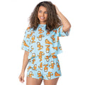 Blau - Front - Garfield - Schlafanzug für Damen