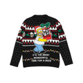 Schwarz - Front - The Simpsons - Pullover für Herren - weihnachtliches Design