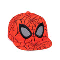 Rot-Schwarz - Front - Spider-Man - Snapback Mütze für Jungen