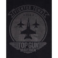 Schwarz - Side - Top Gun: Maverick - "Fighter Town" T-Shirt für Herren