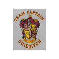 Grau-Rot - Side - Harry Potter - "Quidditch Team Captain" T-Shirt für Mädchen  kurzärmlig