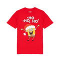 Rot - Front - SpongeBob SquarePants - "Ho Ho Ho" T-Shirt für Herren - weihnachtliches Design
