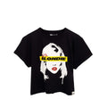 Schwarz-Weiß - Front - Blondie - "AKA" kurzes T-Shirt für Damen