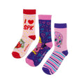 Bunt - Front - Shopkins - Socken Set für Mädchen (3er-Pack)