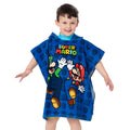 Blau - Back - Super Mario - Handtuch mit Kapuze für Kinder