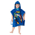 Blau - Side - Super Mario - Handtuch mit Kapuze für Kinder