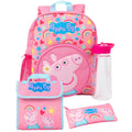 Pink - Front - Peppa Pig - Rucksack, Logo Set