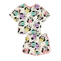 Weiß - Back - Minnie Mouse - Schlafanzug mit Shorts für Mädchen