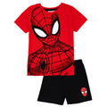 Schwarz-Rot - Front - Spider-Man - Schlafanzug für Jungen