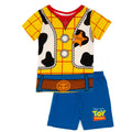 Gelb-Blau-Weiß - Front - Toy Story - Schlafanzug mit Shorts für Jungen