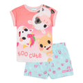 Pink-Blau - Front - Adopt Me - Schlafanzug mit Shorts für Kinder