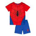 Blau-Rot - Front - Spider-Man - Schlafanzug mit Shorts für Jungen