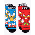 Blau-Rot-Grau - Back - Sonic The Hedgehog - Socken Set für Jungen (5er-Pack)
