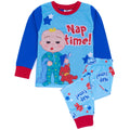 Blau-Rot - Front - Cocomelon - "Nap Time" Schlafanzug für Jungen  Langärmlig