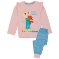 Pink-Blau - Front - Cocomelon - Schlafanzug für Mädchen  Langärmlig