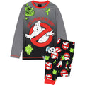 Schwarz-Grau - Front - Ghostbusters - Schlafanzug für Kinder