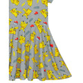 Grau - Lifestyle - Pokemon - Kleid mit ausgestelltem Rock für Mädchen  kurzärmlig