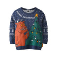 Blau - Front - The Gruffalo - Pullover für Jungen - weihnachtliches Design