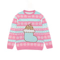 Pink-Blau - Front - Pusheen - Sweatshirt für Mädchen - weihnachtliches Design