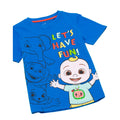 Blau - Lifestyle - Cocomelon - "Let’s Have Fun" T-Shirt für Baby-Jungs  kurzärmlig