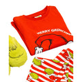 Rot-Weiß - Pack Shot - The Grinch - Schlafanzug Langes Bein für Kinder - weihnachtliches Design Langärmlig