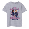 Grau meliert - Front - Barbie - "High School" T-Shirt für Mädchen  kurzärmlig