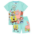 Blau - Front - SpongeBob SquarePants - Schlafanzug mit Shorts für Kinder