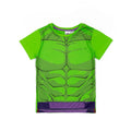 Violett-Grün - Back - Hulk - Schlafanzug für Jungen