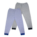Grau-Blau - Front - Schlafanzughose 2er-Pack für Jungen