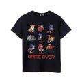 Schwarz - Front - Sonic The Hedgehog - "Game Over" T-Shirt für Jungen