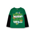 Grün - Front - Teenage Mutant Ninja Turtles - T-Shirt für Jungen  Langärmlig
