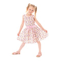 Pink - Side - Tsum Tsum - Kleid mit ausgestelltem Rock für Mädchen - Sommer