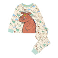 Naturweiß-Seegrün-Braun - Front - The Gruffalo - Schlafanzug für Kinder