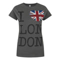 Holzkohle - Front - I Love London - T-Shirt für Damen