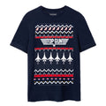 Marineblau - Front - Top Gun - T-Shirt für Herren - weihnachtliches Design