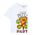 Weiß - Side - Teenage Mutant Ninja Turtles - "Life Of The Pizza Party" T-Shirt für Jungen