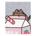 Grau meliert - Side - Pusheen - "Sweet Sips" T-Shirt für Mädchen