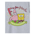 Grau meliert - Side - SpongeBob SquarePants - "F Is For Friends" T-Shirt für Mädchen