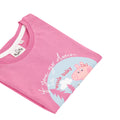 Pink - Back - Peppa Pig - T-Shirt für Mädchen  Langärmlig
