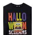 Schwarz - Back - SpongeBob SquarePants - "Halloween Screams" T-Shirt für Kinder