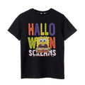 Schwarz - Front - SpongeBob SquarePants - "Halloween Screams" T-Shirt für Kinder