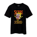 Schwarz - Front - SpongeBob SquarePants - "Scare Or Be Scared" T-Shirt für Herren
