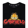 Schwarz - Back - Garfield - T-Shirt für Herren  kurzärmlig