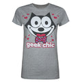 Grau - Front - Goodie Two Sleeves - "Geek Chic" T-Shirt für Damen