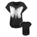 Schwarz - Front - Blood Is The New Black - T-Shirt Durchsichtiger Rücken für Damen