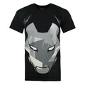 Schwarz - Front - Addict - "Camo Mask" T-Shirt für Herren